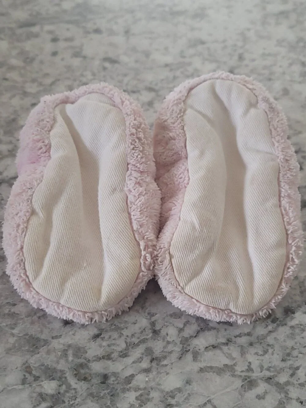 Child of Mine Carter's Pink Bunny Plush Baby Booties Slippers 0-6 Months